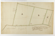 181 Kaart van het grondgebied van de gerechten Oudenrijn, en Rosweide, gelegen ten zuiden van de Leidse Rijn, met ...